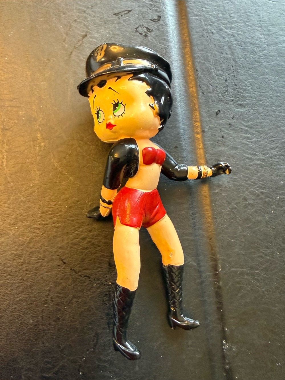 Betty Boop Black Hat & Boots with Red Shorts Figurine